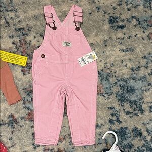 NWT OshKosh B'gosh Pink Striped Jumpsuit